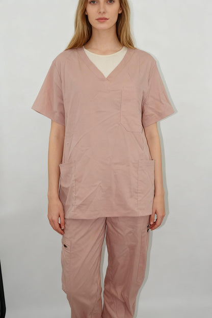 Women's Pink Nurse Uniform – Size L
