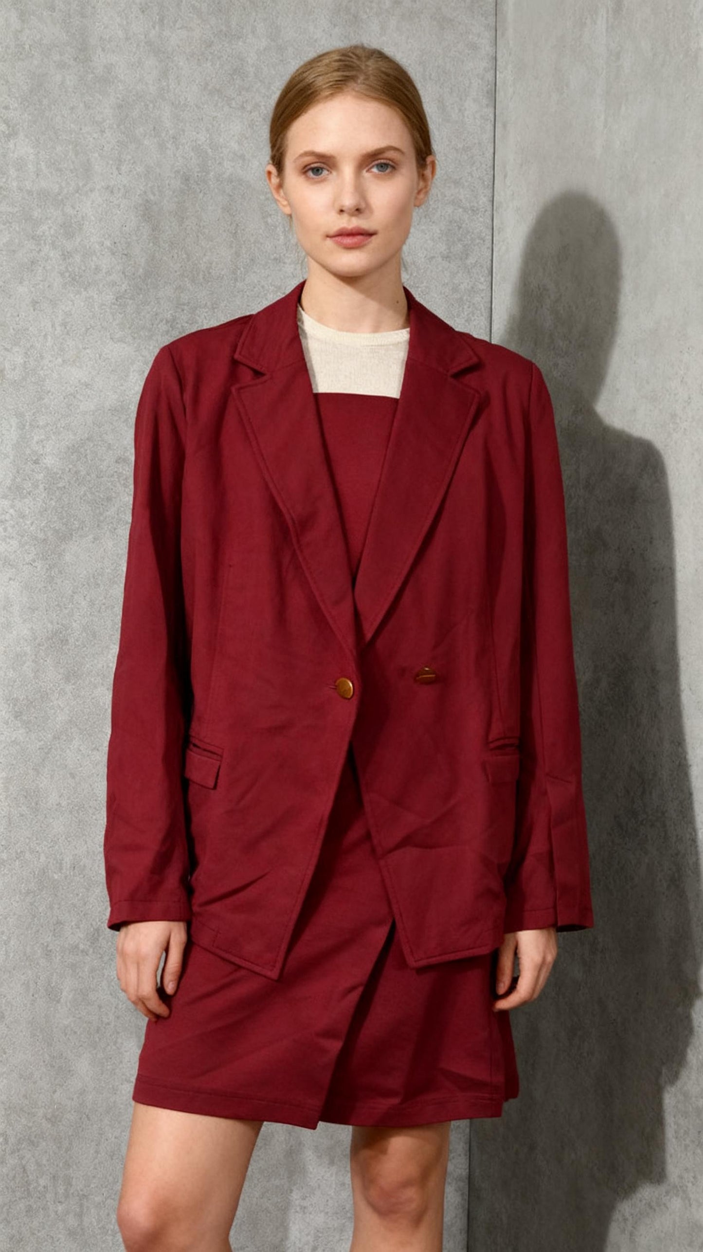 KOJOOIN Womens Womens Plus Size Business Casual Blazer Long Sleeve Shawl Lapel Suit JacketsBusiness Casual Blazer Size S