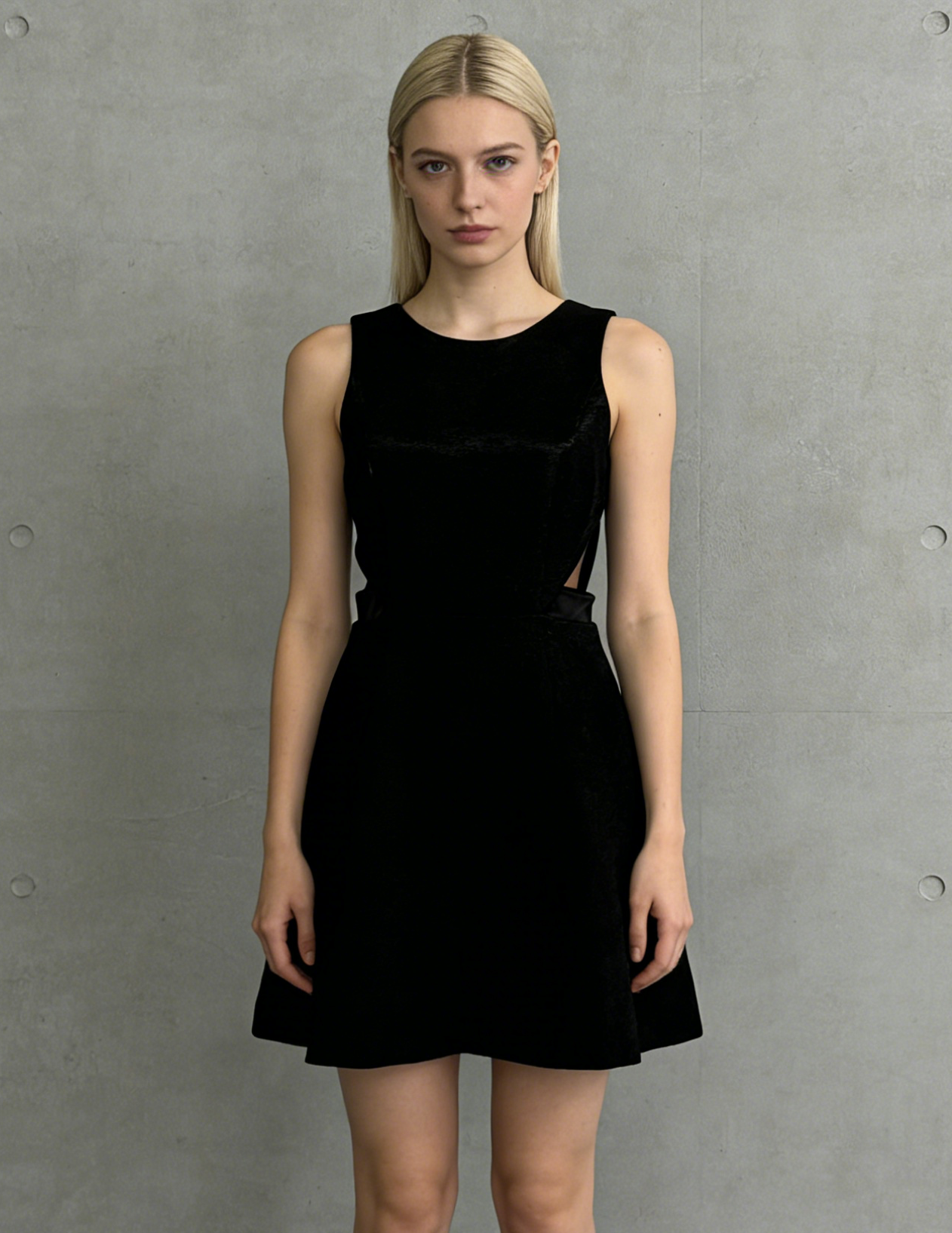 Halston Women’s Black Sleeveless Dress – Size 4