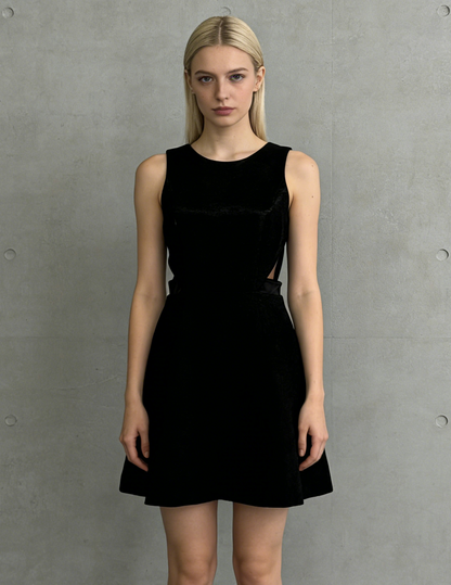 Halston Women’s Black Sleeveless Dress – Size 4