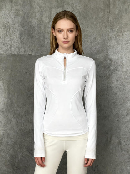 Women’s White Fitted Sports Top – Size M