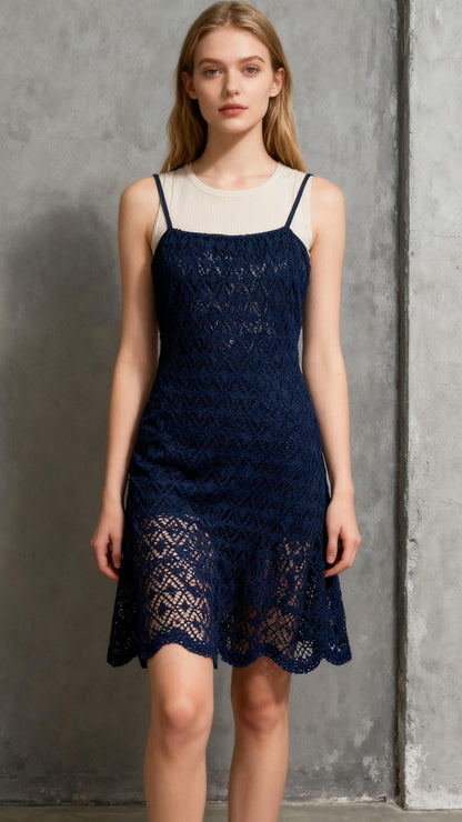 Women's Knee Length Zip Closure Lace Dress Summer Sexy Retro Party A-Line Dress size M Length Party Wedding Gue