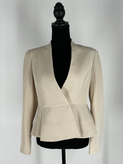 Xing Women’s White Cropped Blazer – Size L