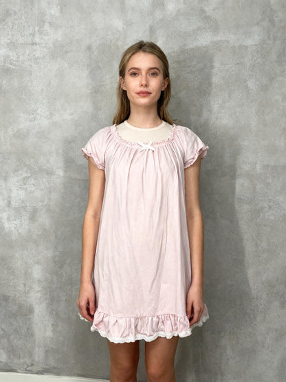 Women's Pink Bow Nightgown – Size S