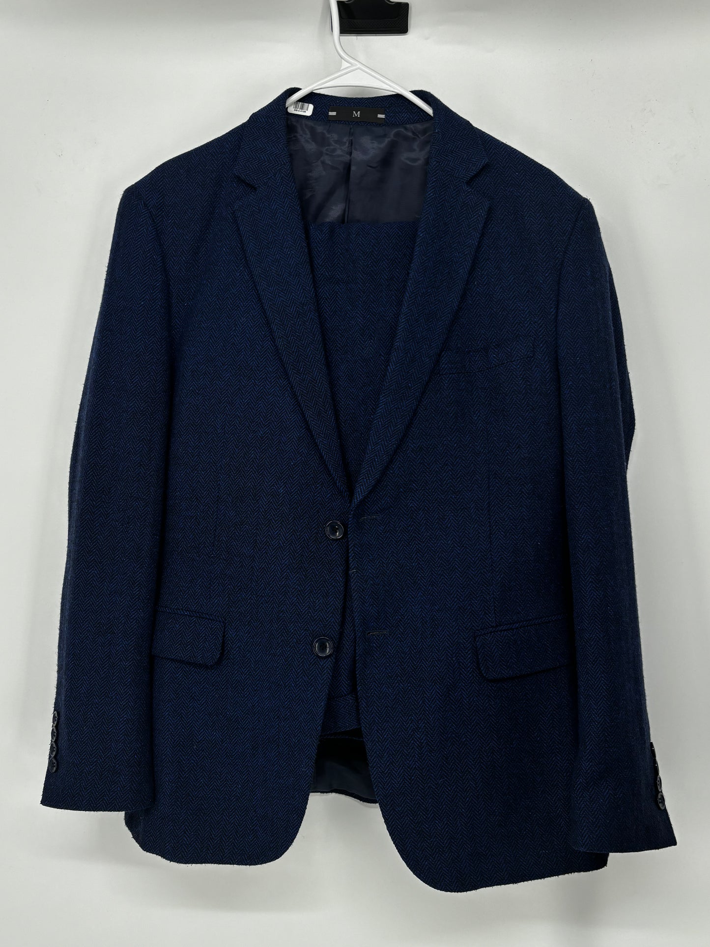 Men’s Navy Blue Blazer And Pants – Size M