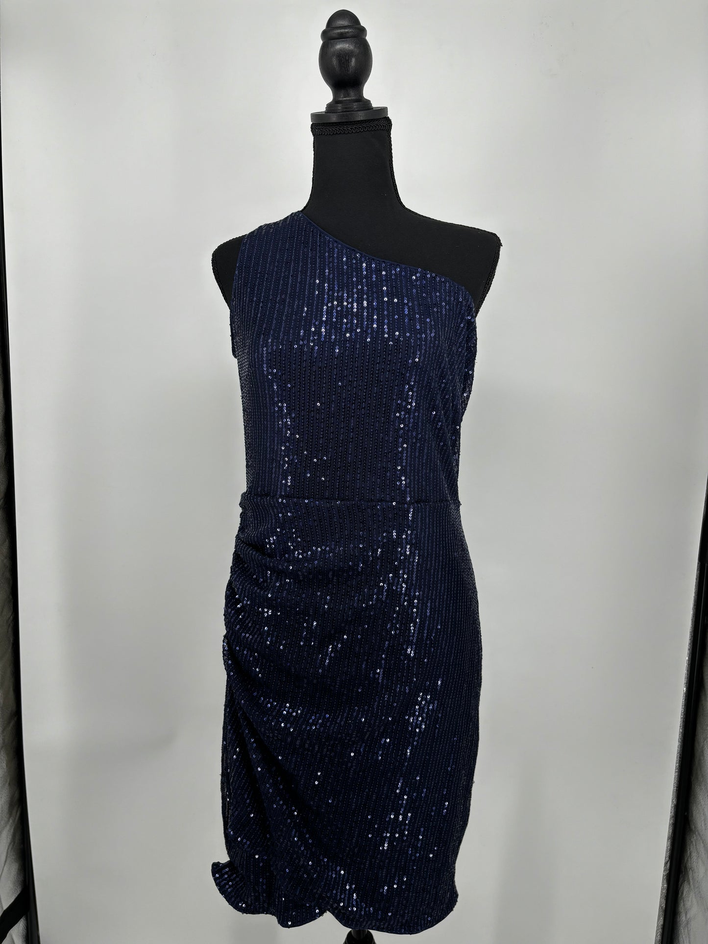 GRACE KARIN Women’s Blue Sequin Sleeveless Dress – Size M