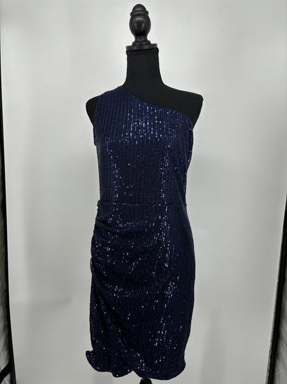 GRACE KARIN Women’s Blue Sequin Sleeveless Dress – Size M