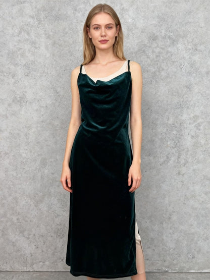 SHEIN Women’s Green Sleeveless Evening Dress – Size M
