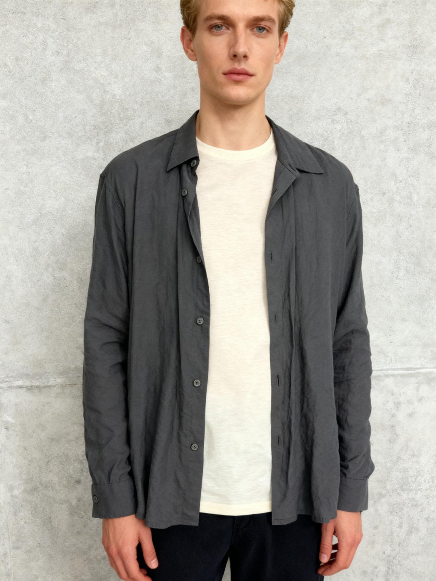 ZARA Men’s Black Relaxed Fit Shirt – Size XL