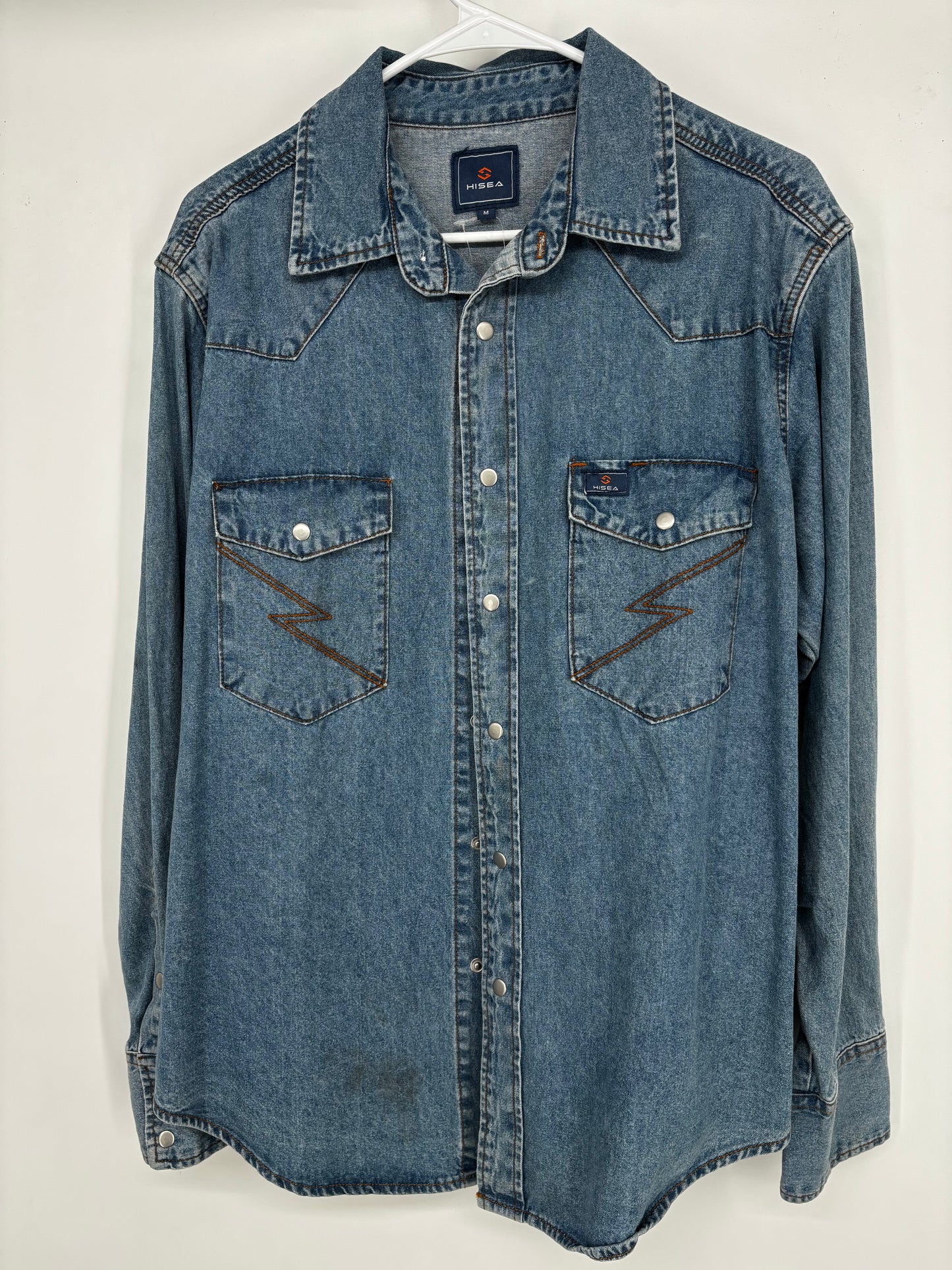 HISEA Men’s Denim Jacket – Size M