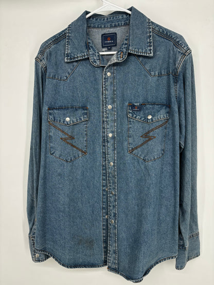 HISEA Men’s Denim Jacket – Size M