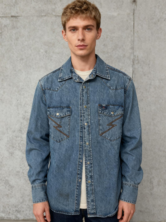HISEA Men’s Denim Jacket – Size M