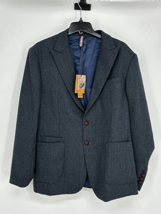 PJ PAUL JONES Men’s Navy Blue Blazer – Relaxed Fit, Size XL