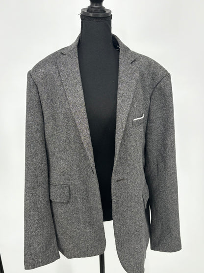Men’s Gray Double-Breasted Suit Set– Size L