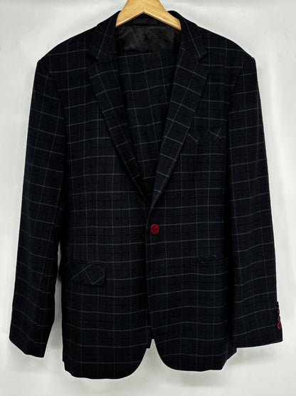 Men’s Black Checkered Blazer And Pants size 40