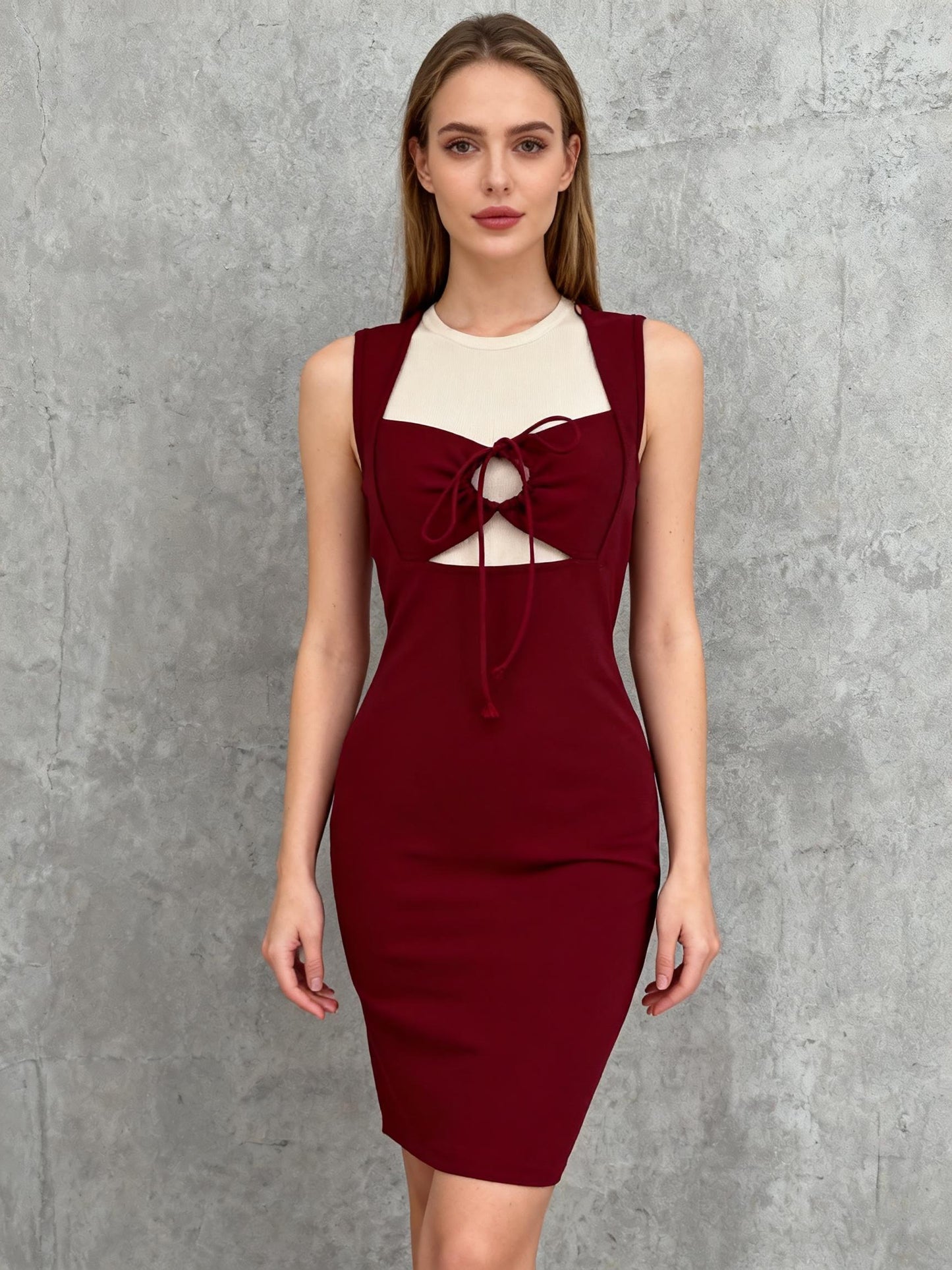 Women’s Red Spaghetti Strap Dress – Size S