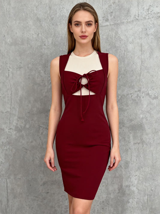 Women’s Red Spaghetti Strap Dress – Size S