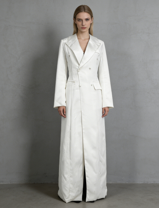 Women’s White Workwear Boiler Suit with Collar size no