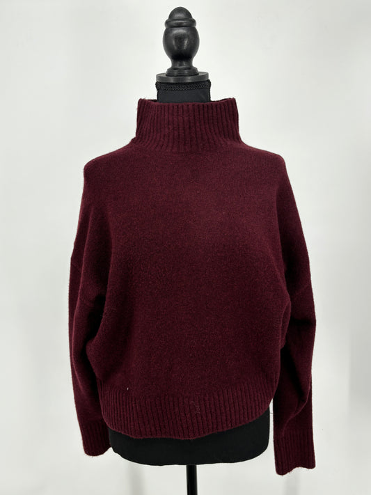 Women’s Burgundy Turtleneck Sweater size m