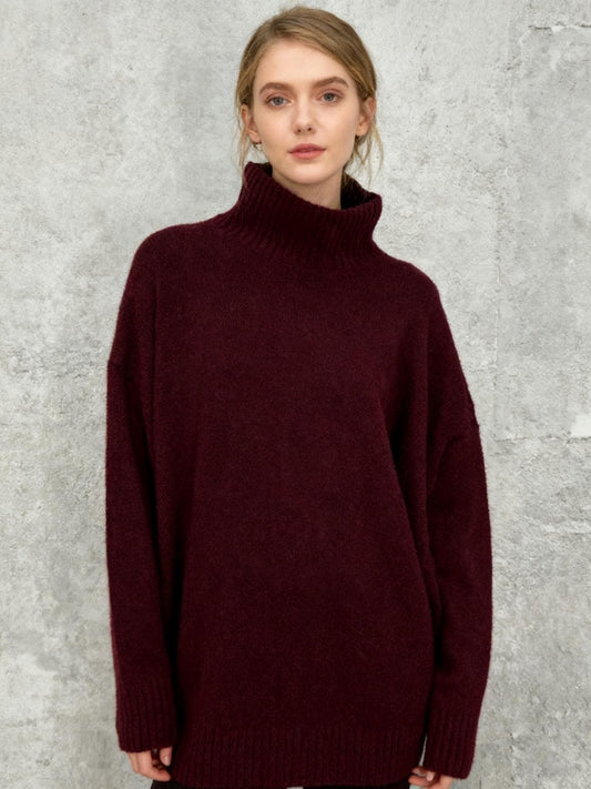 Women’s Burgundy Turtleneck Sweater size m