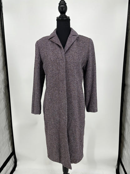 Women’s Gray Tweed Long Coat size s