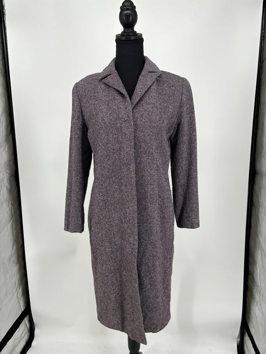 Women’s Gray Tweed Long Coat size s