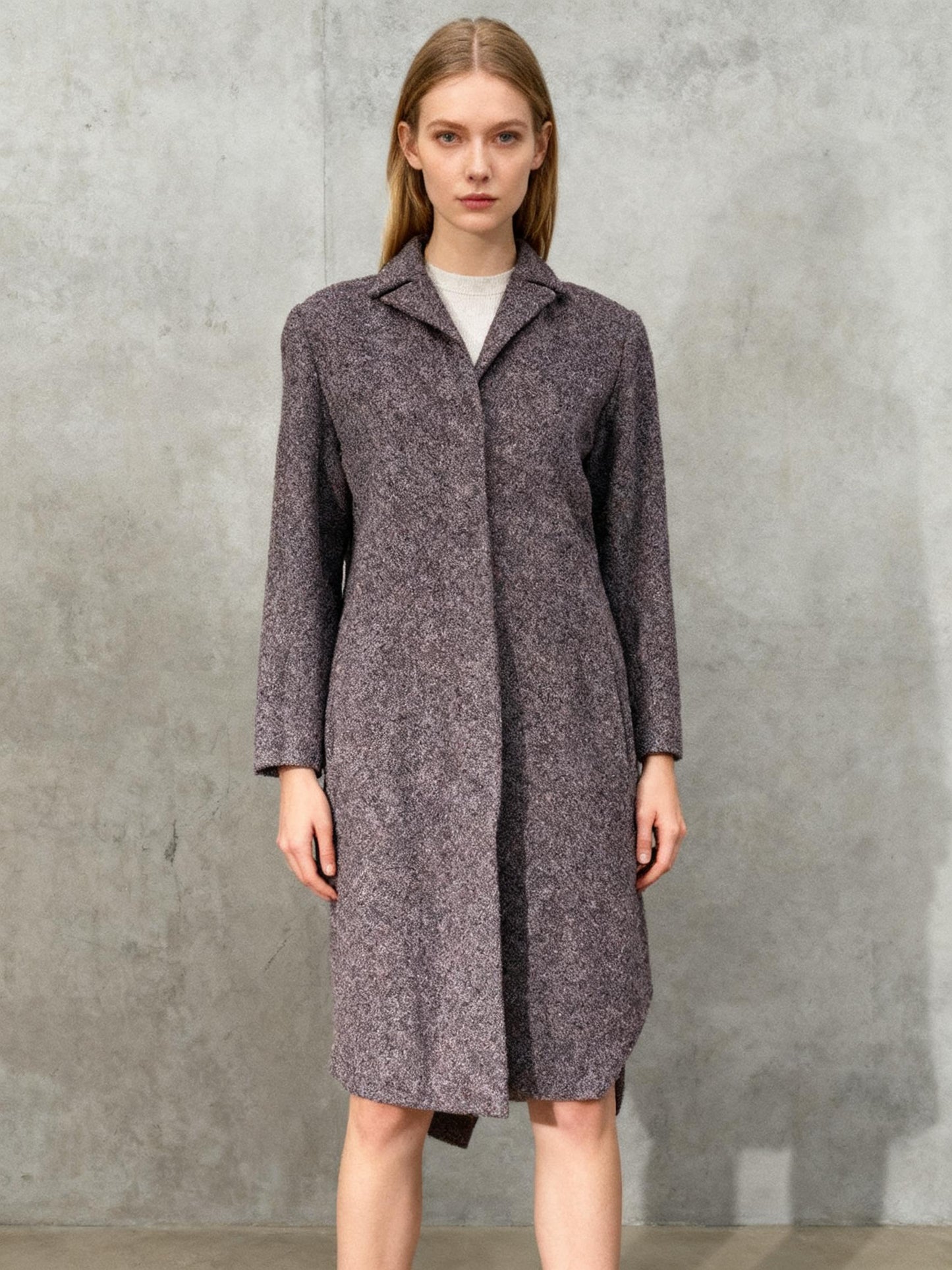 Women’s Gray Tweed Long Coat size s