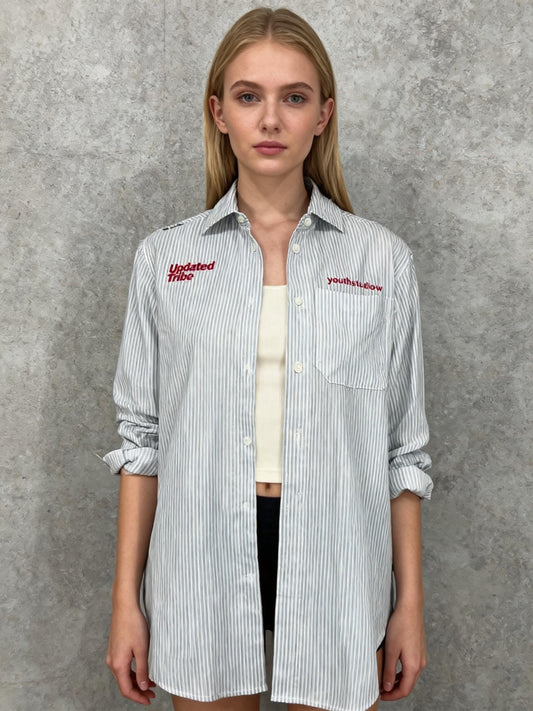 Zara Women’s White Checkered Cropped Shirt size6/7