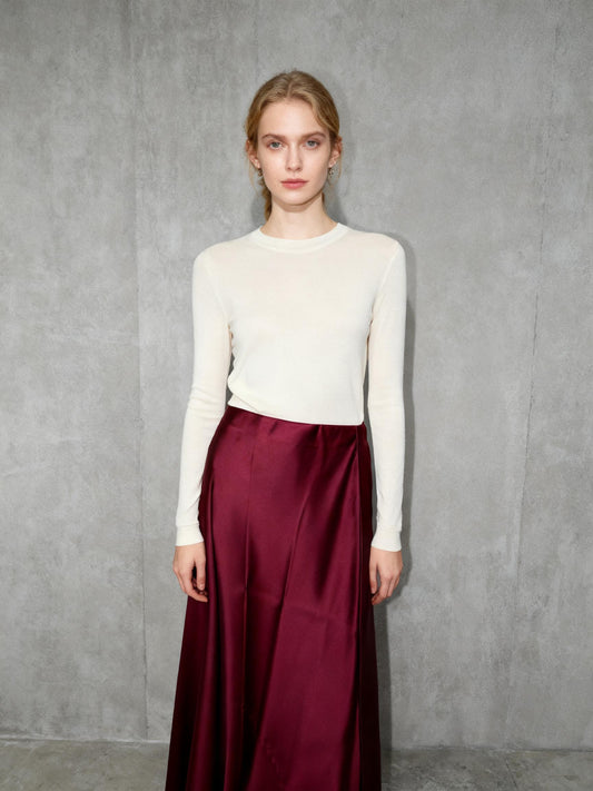Zara Women’s Burgundy Midi Skirt size s
