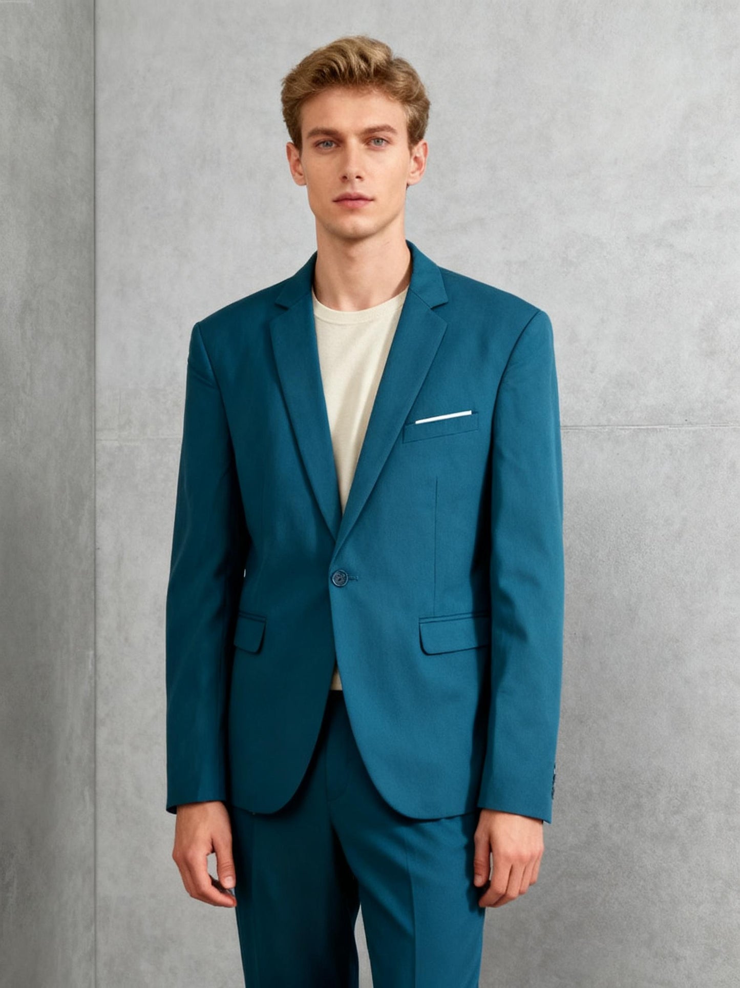 Men’s blue Thick Blazer And Pants size l