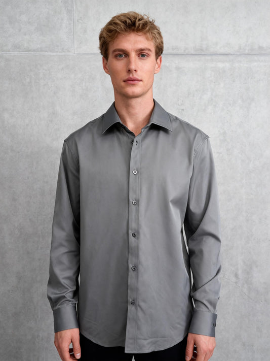 Men’s Light Gray Dress Shirt size m