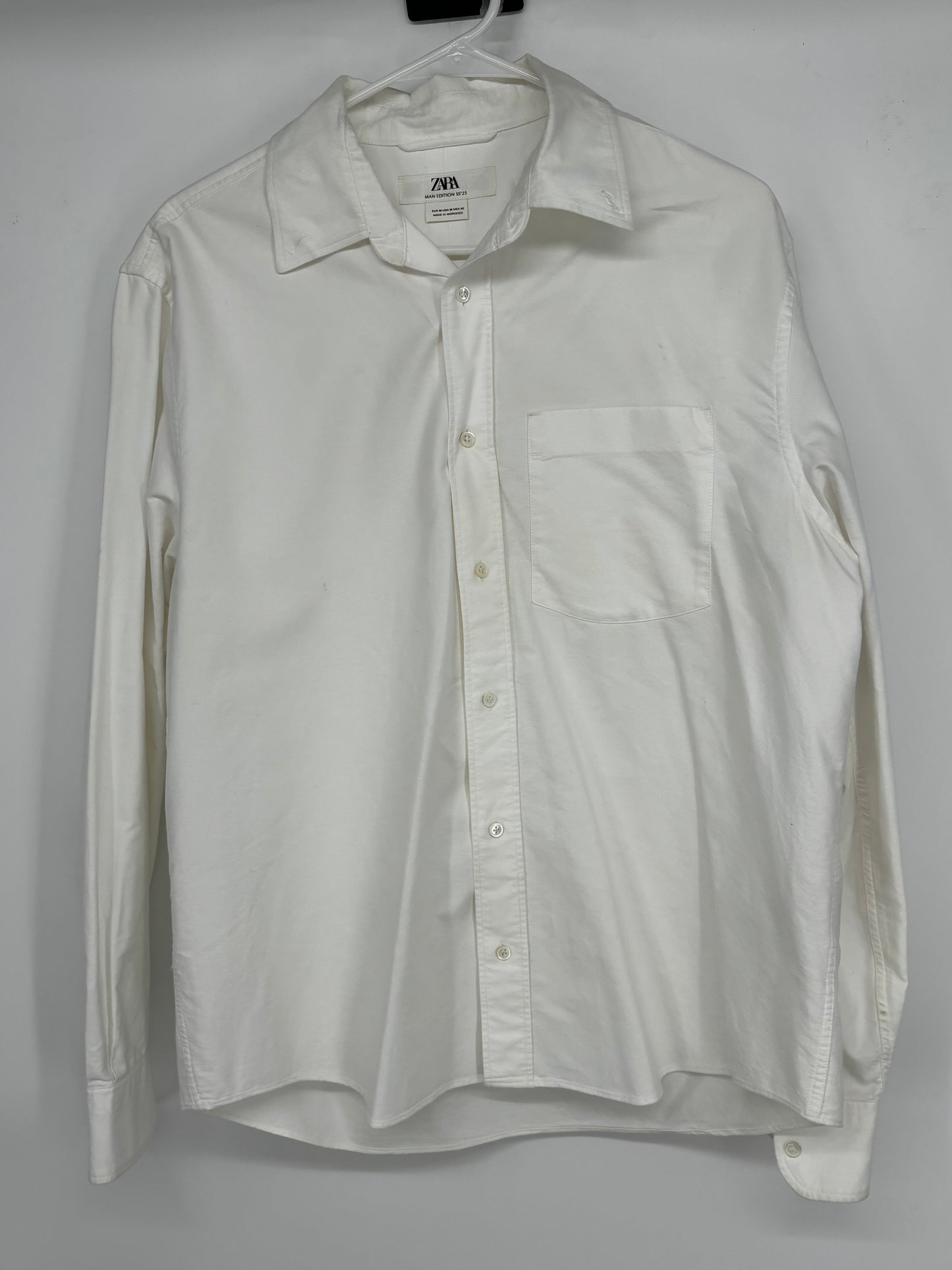 ZARA Men’s white Shirt Size M