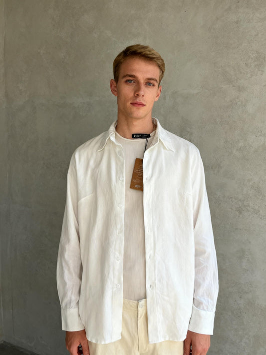 SHEIN Men’s Casual White Shirt Size S