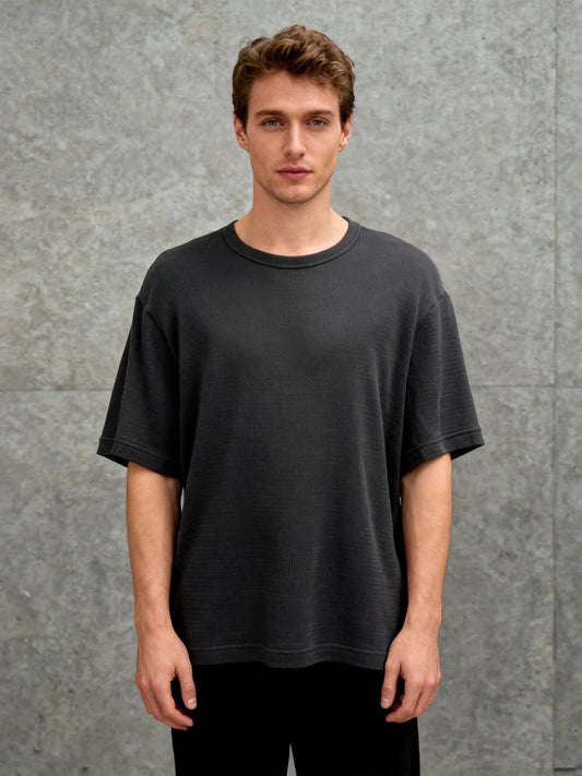 H&M Men’s Black Loose Fit T-Shirt – Size L