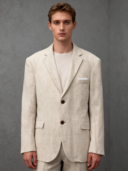 Men’s Khaki Blazer And Pants size L