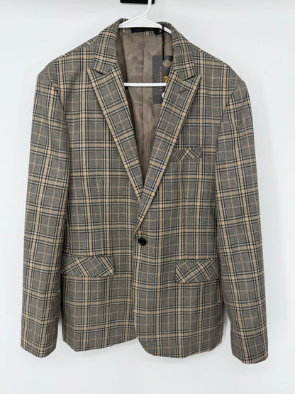 Men’s Light Gray Plaid Blazer size m