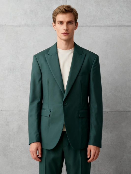 Men’s Emerald Green Suit Jacket And Pants Set size xs