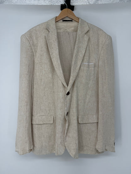 Men’s off-white Heavy Wool Suit Jacket And Pants size L