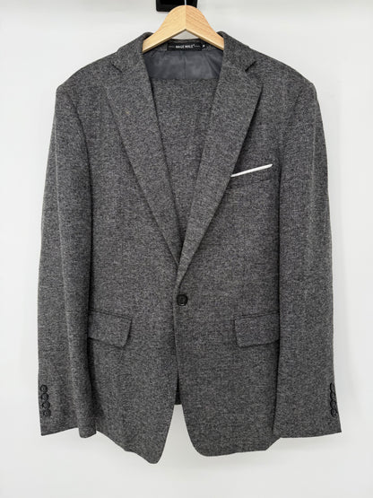 Men’s Gray Thick Formal Jacket And Pants size M