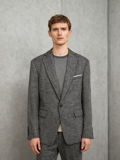 Men’s Gray Thick Formal Jacket And Pants size M