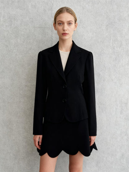 XOXO Women's Black Cropped Blazer – Size L