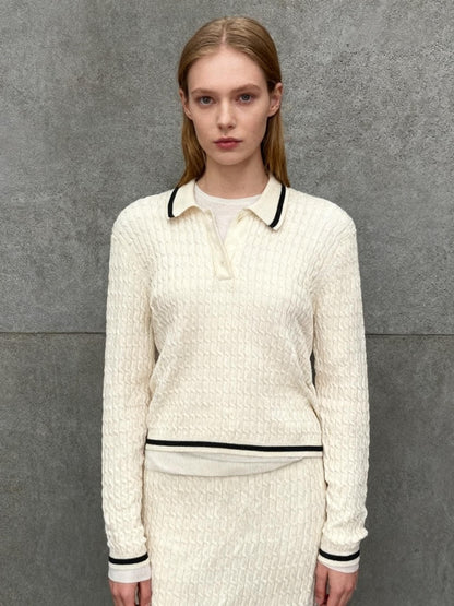 ZARA Women's Off-White Knit Sweater – Size S
