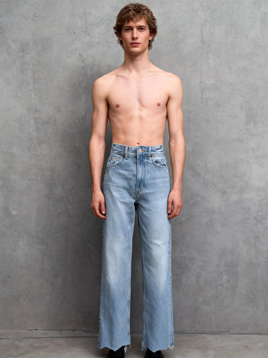 Men's Light Blue Jeans – Size 32