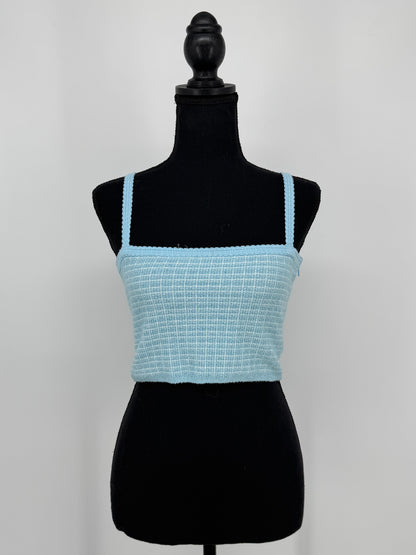 ZARA Women's Blue Tank Top – Size S