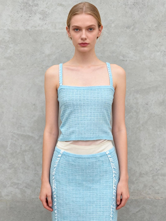 ZARA Women's Blue Tank Top – Size S
