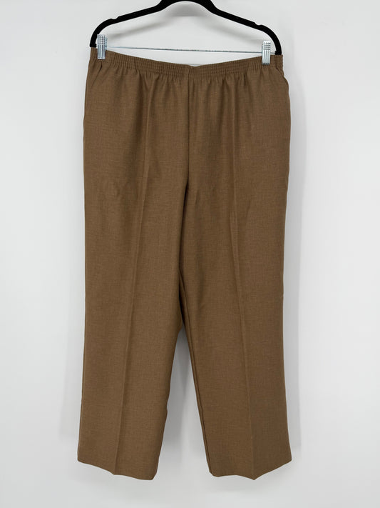 Alfred Dunner Women's Brown Pants – Size 16