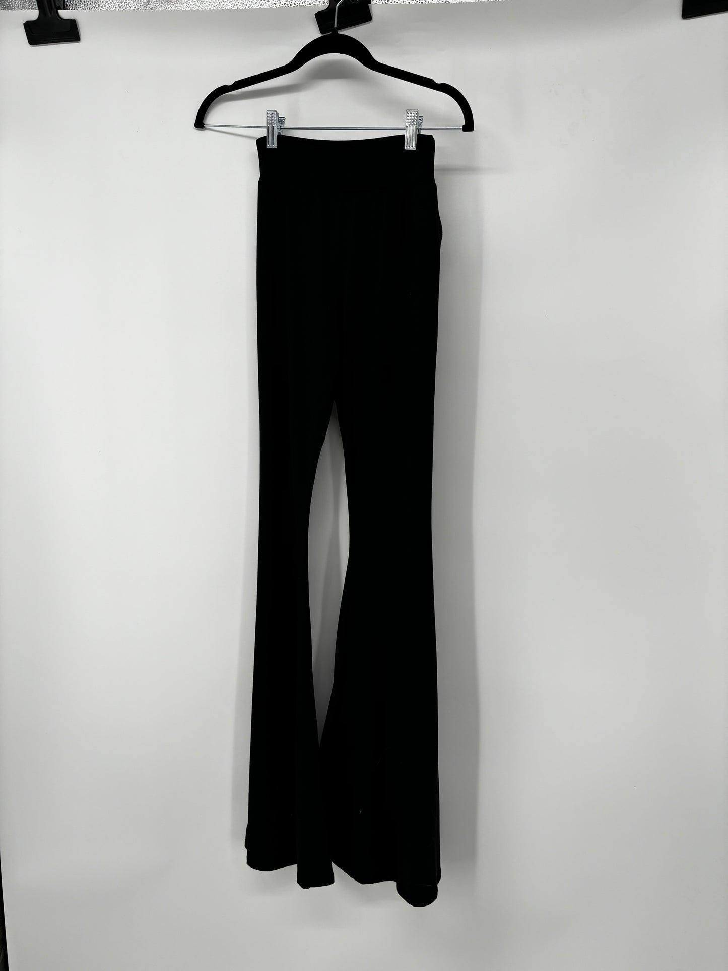 Women's Black Wide-Leg Yoga Pants