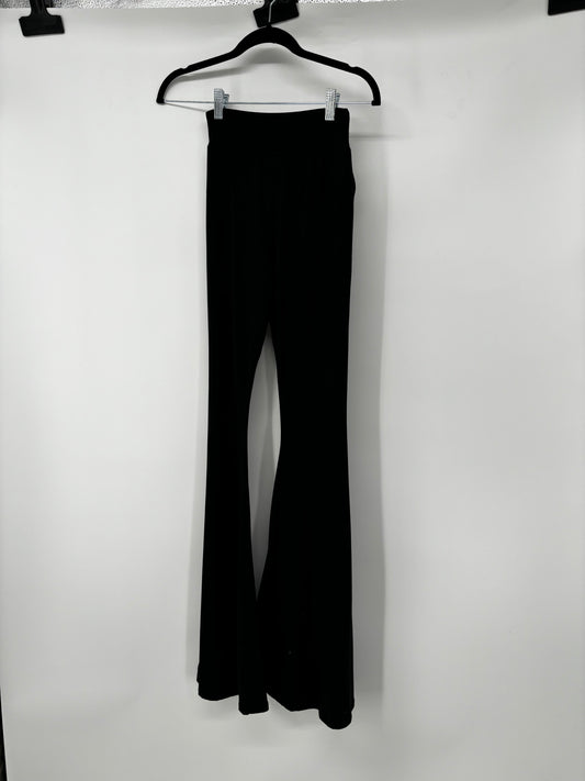 Women's Black Wide-Leg Yoga Pants