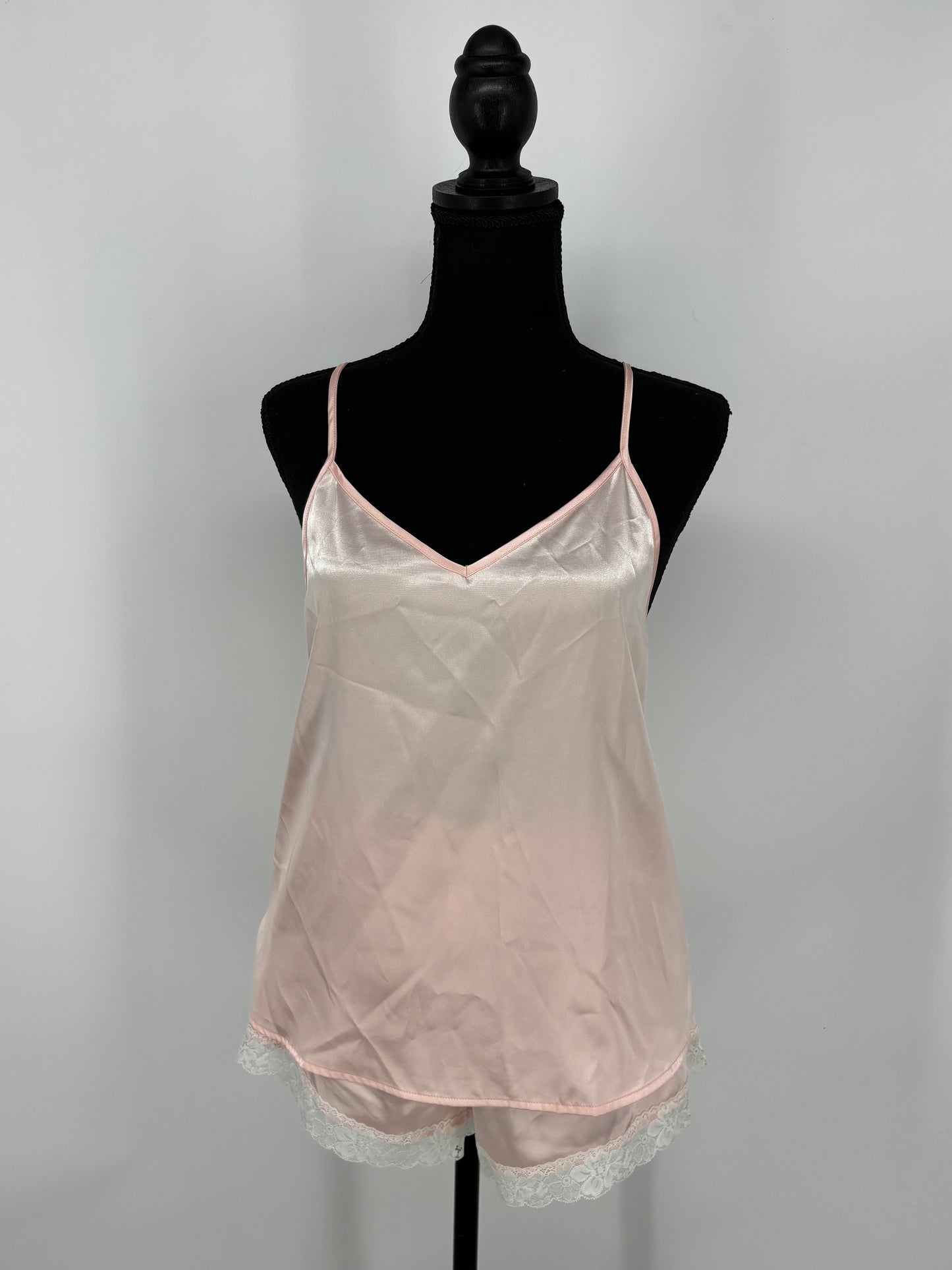 Ekouaer Women's Pink Pajama Set (Cami & Shorts) – Size S