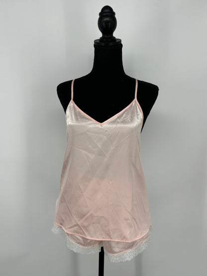 Ekouaer Women's Pink Pajama Set (Cami & Shorts) – Size S